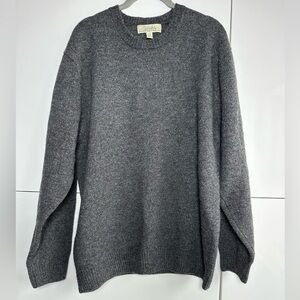 Cabela’s Wool Sweater Mens Gray Size Large Outdoor Warm Camping Fisherman